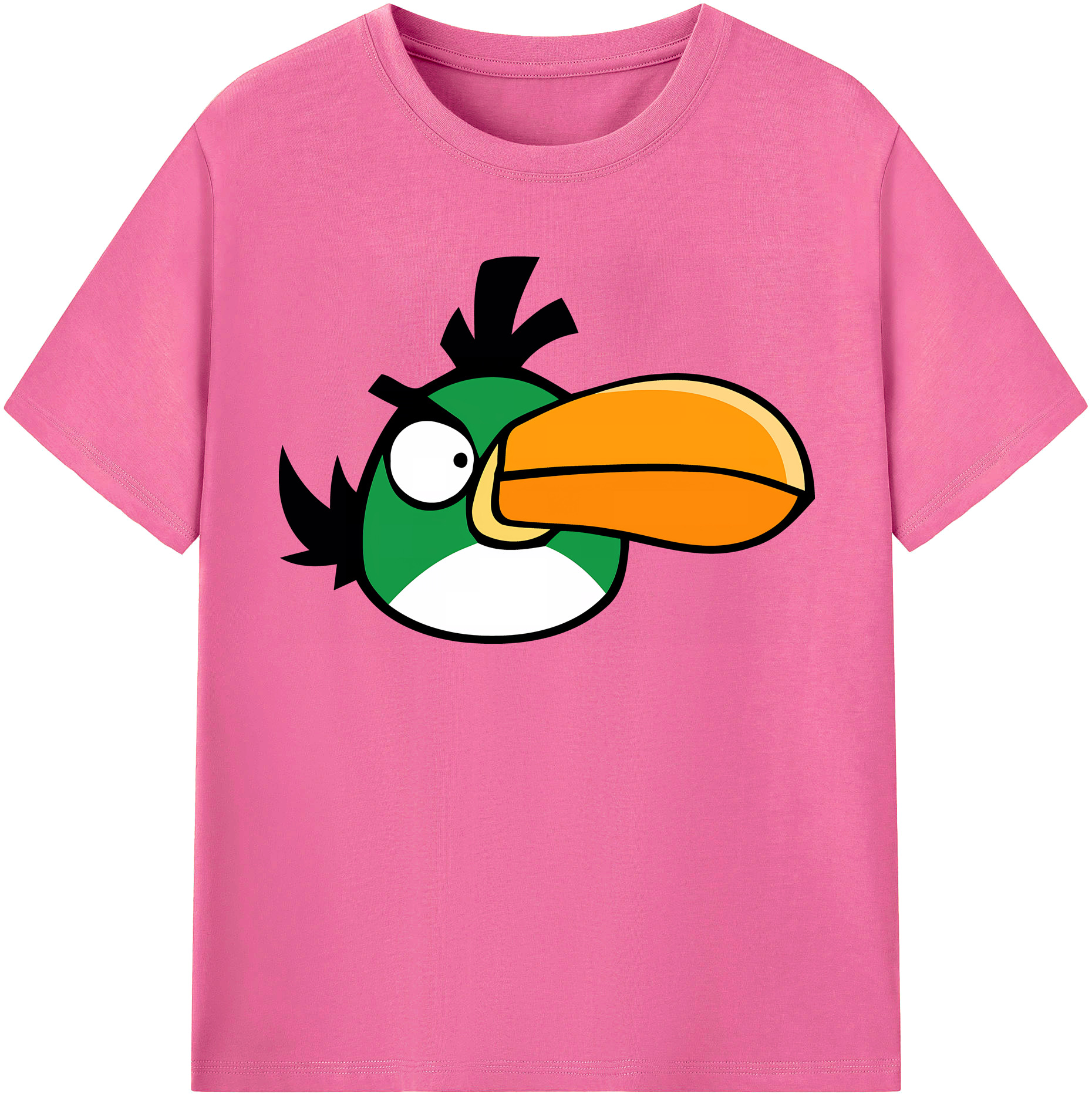 （画像用） Angry Birds アングリーバード レディースカジュアルプリントTシャツ（綿100％）